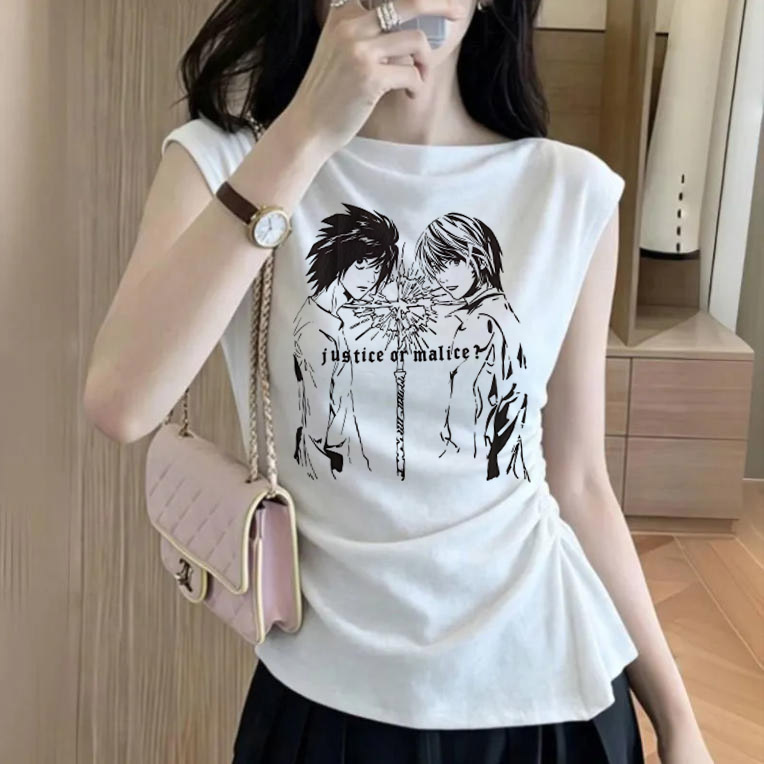 Death Note Gothic Grunge Crop  - Y2K Graphic Baby Tee Crop recensie en prijs