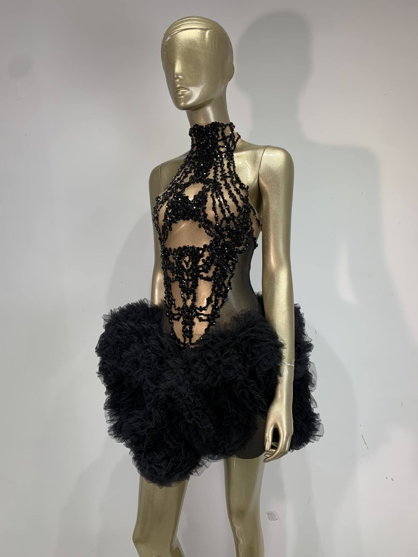 Dames mini-jurk met glitters,  - Sparkly Rhinestone Club Party Dress recensie en prijs