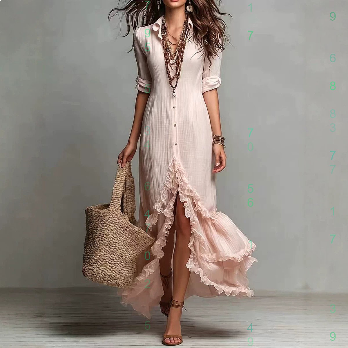 Katoenen linnen jurk met gekru - Casual Loose Linen Shirt Dress recensie en prijs