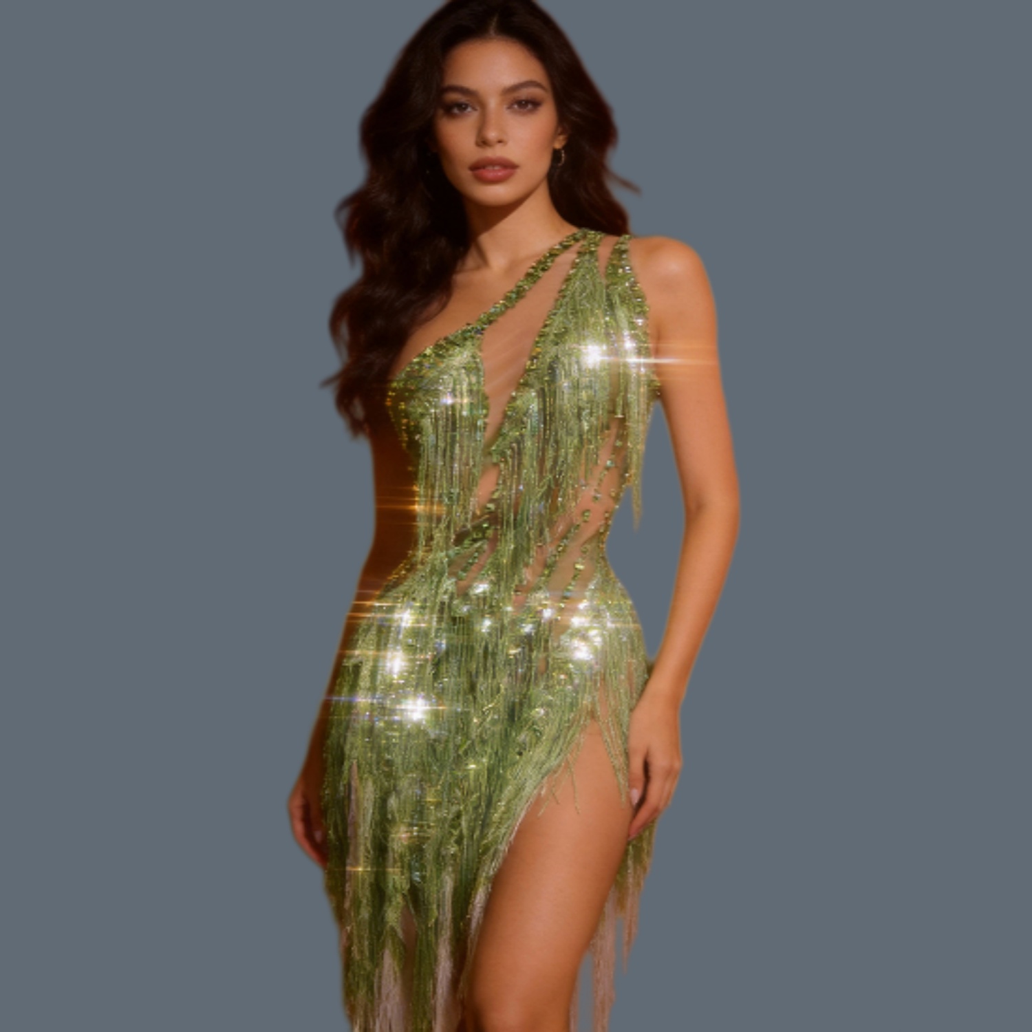 Sexy vrouwen sprankelende stra - Sparkly Rhinestone Club Party Dress recensie en prijs