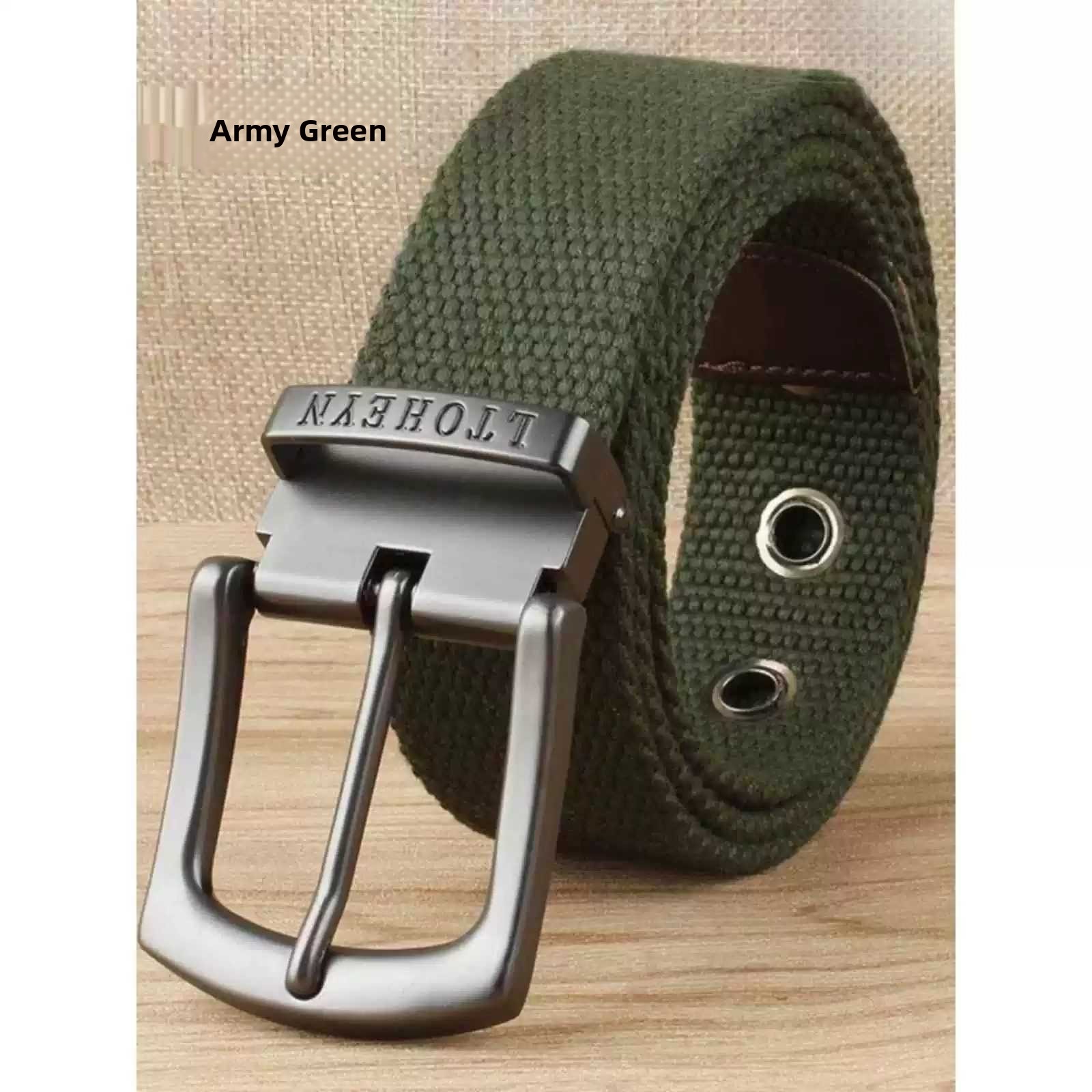Lange riem voor heren, canvas  - Jeans recensie en prijs