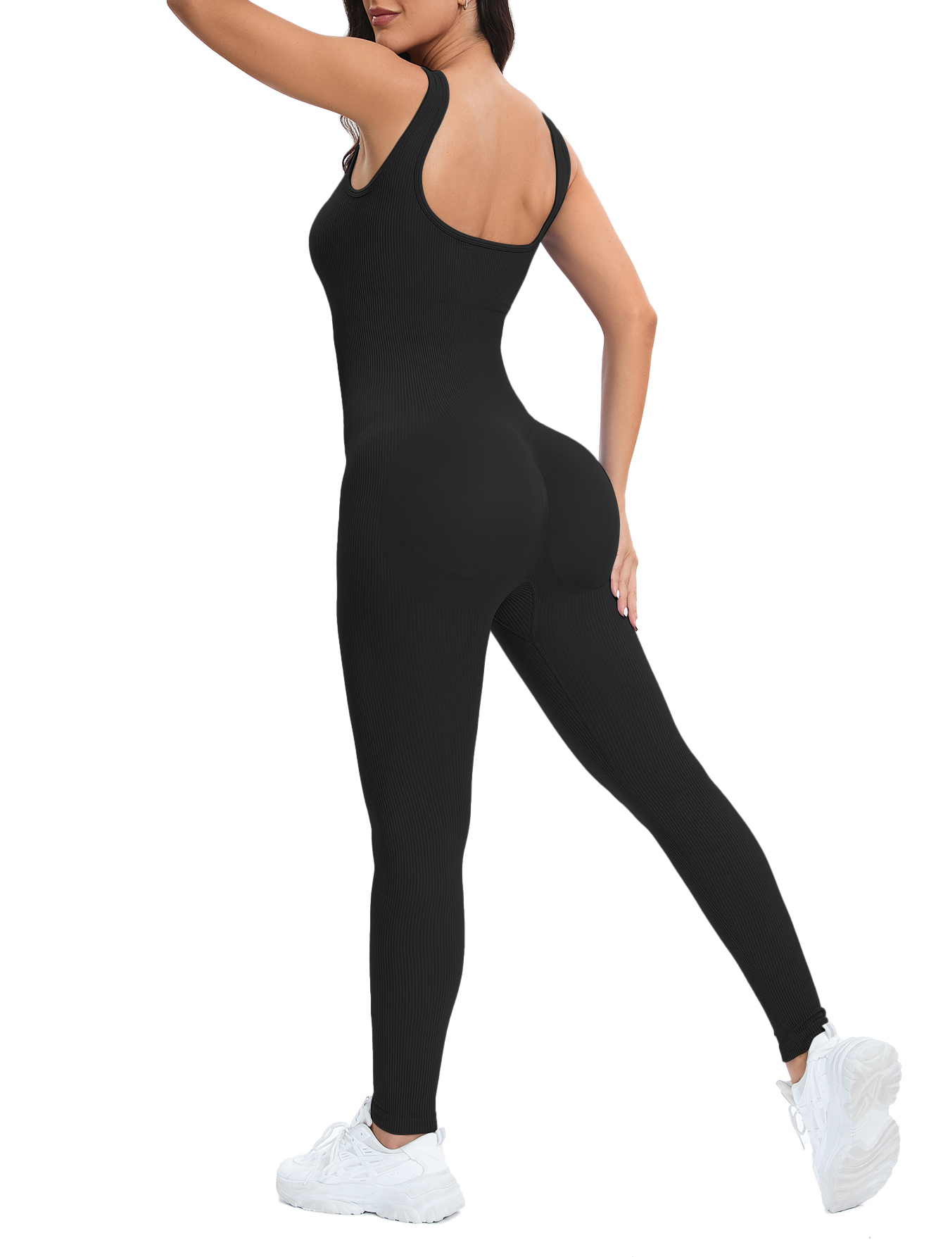 Dames workout naadloze jumpsui - Seamless Ribbed Workout Tank Top recensie en prijs