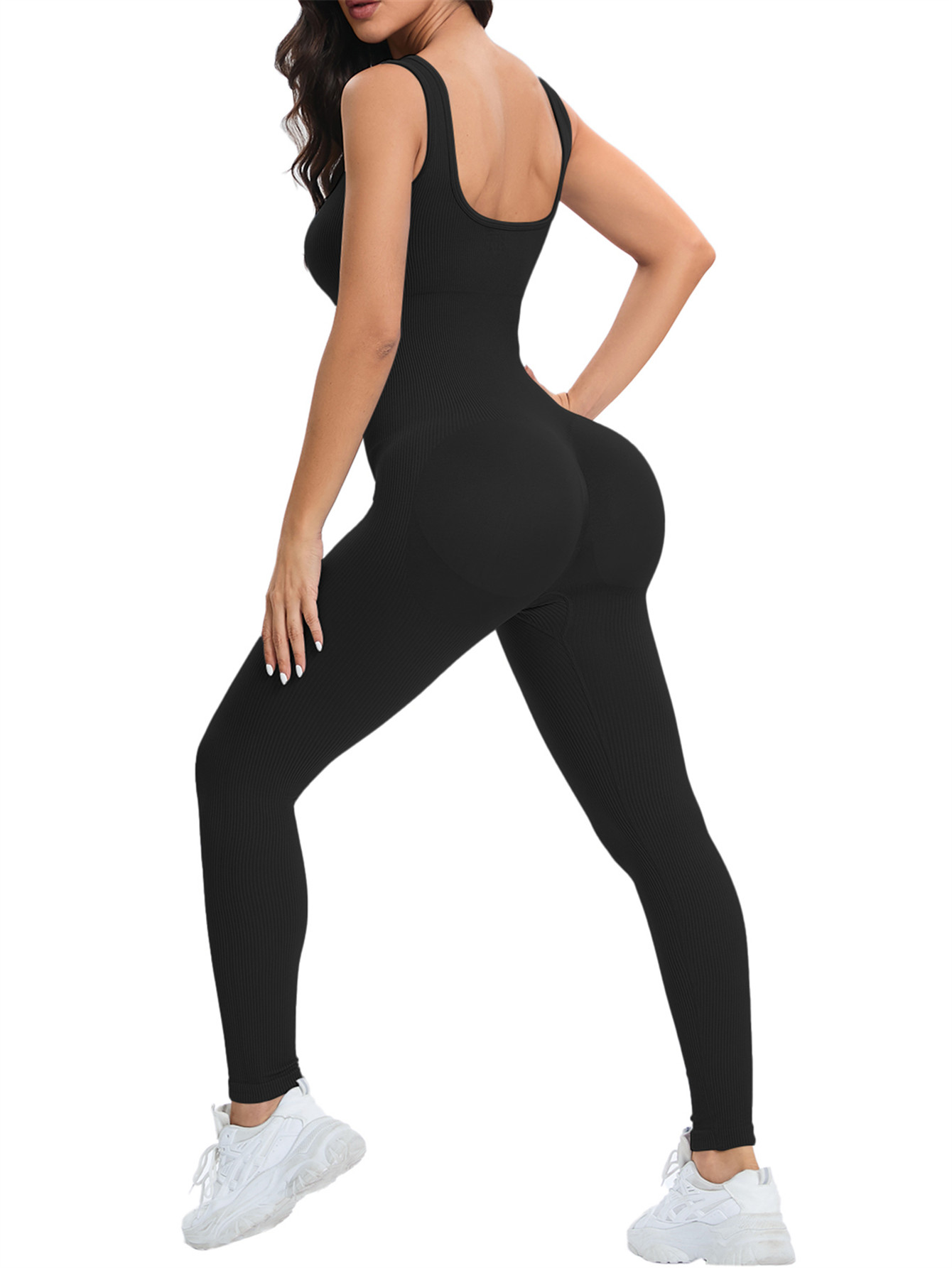 Dames workout naadloze jumpsui - Seamless Ribbed Workout Tank Top recensie en prijs