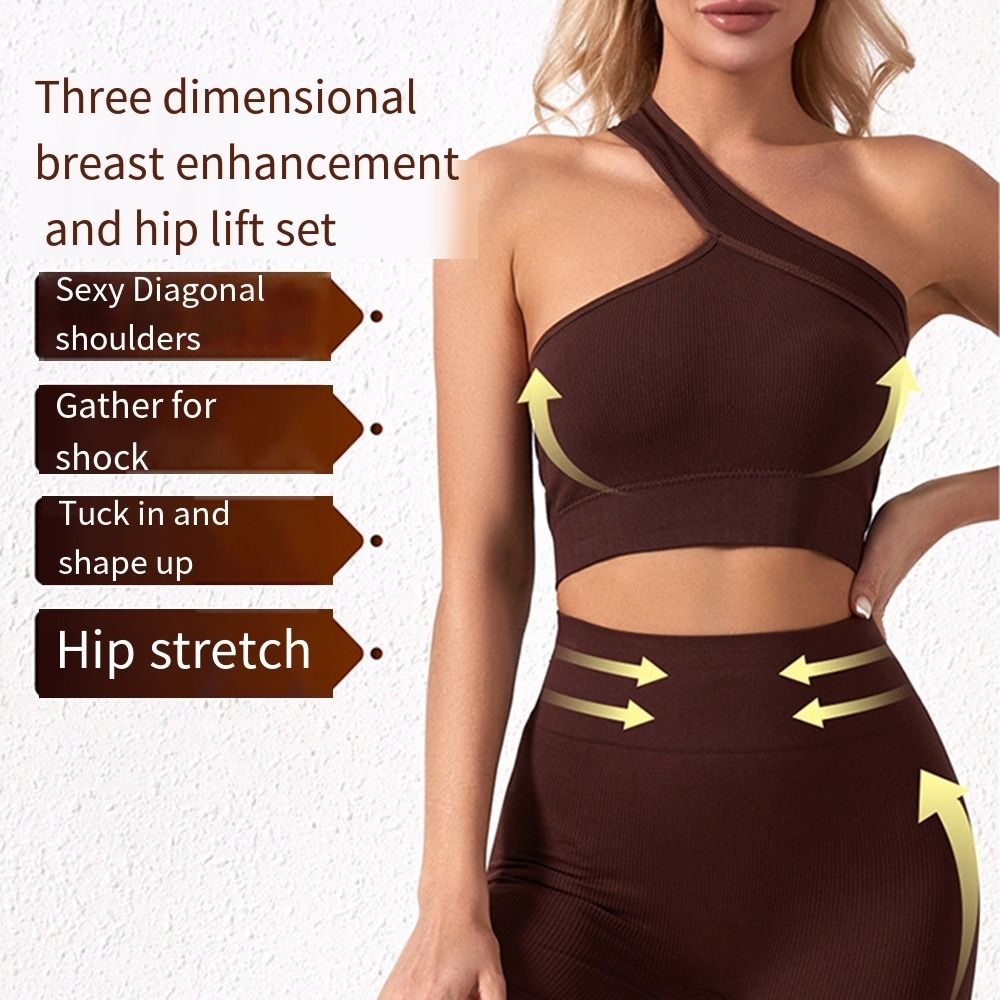 2-delige casual naadloze dames - Seamless Ribbed Workout Tank Top recensie en prijs