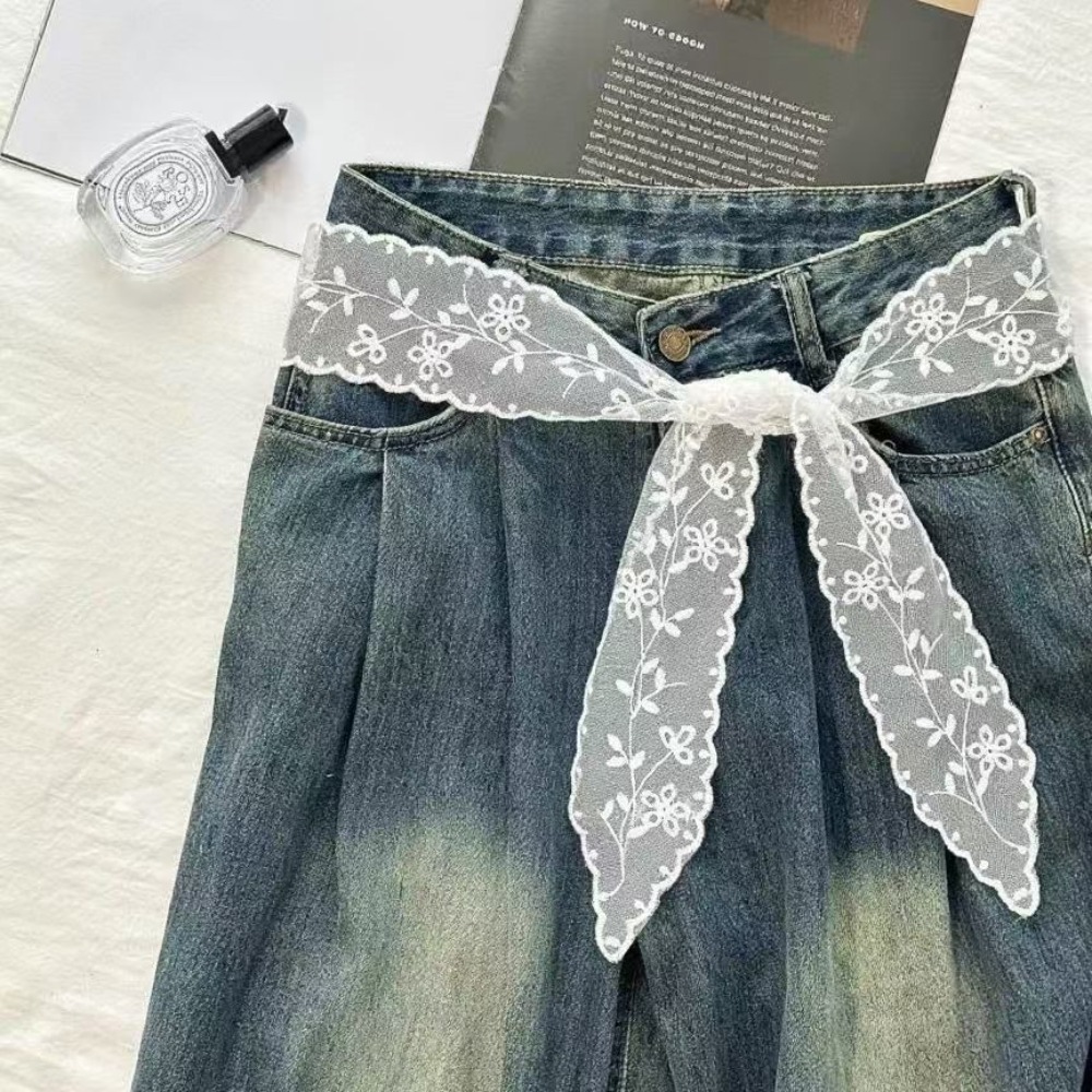Zoete witte kanten riem voor d - Jeans recensie en prijs