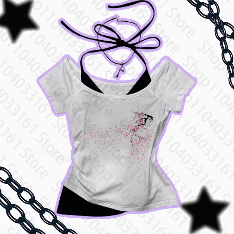 Esthetische Gothic Punk Baby T - Y2K Graphic Baby Tee Crop recensie en prijs