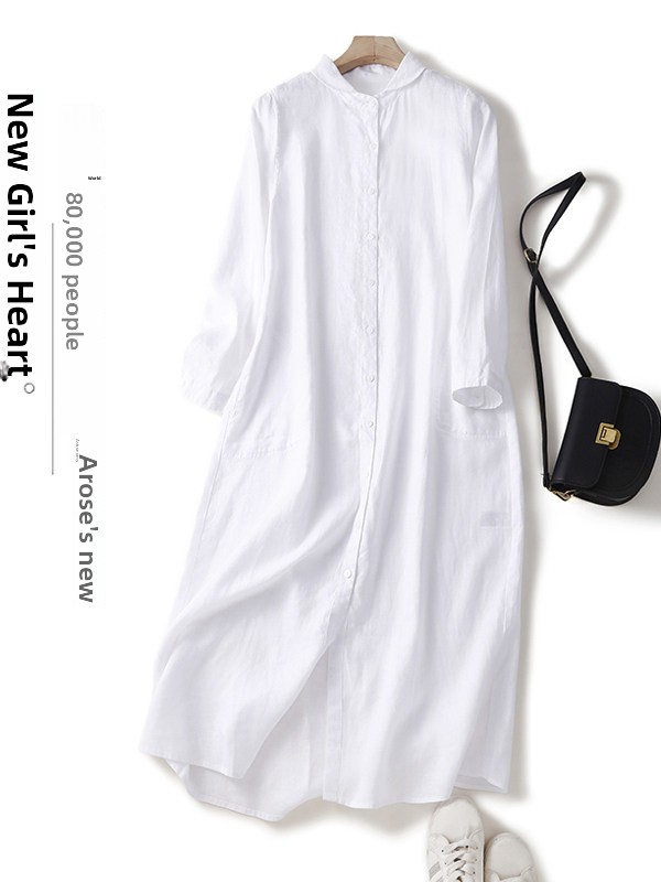 Casual katoenen linnen losse s - Casual Loose Linen Shirt Dress recensie en prijs