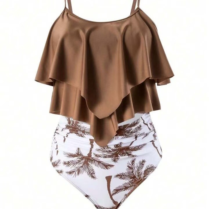 Dames bikini met ruches, hoge  - Tops recensie en prijs