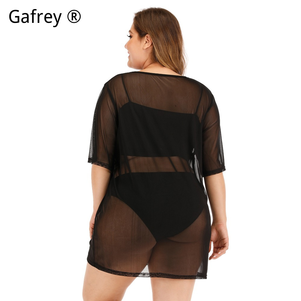 Plus Size Sexy Mesh Strandjurk - Sexy Mesh Sheer Bodycon Dress recensie en prijs