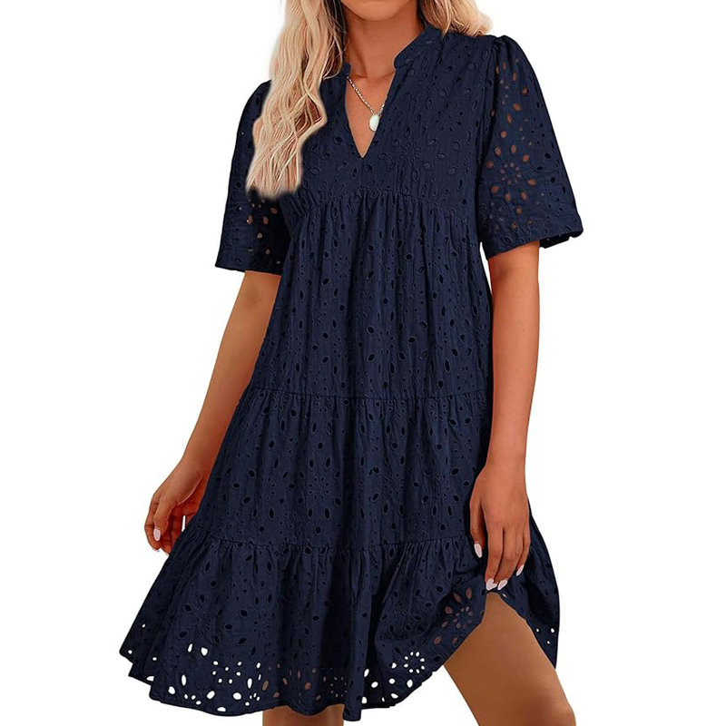 Boheemse zomerjurk voor dames  - French Vintage Floral Midi Dress recensie en prijs