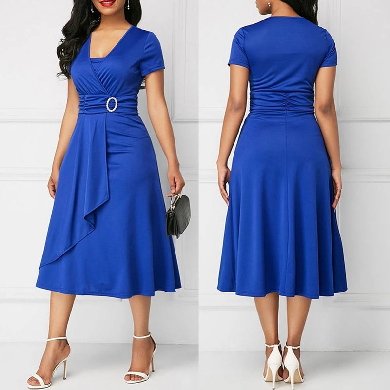We.Fine Jurk Vrouwen Effen Kle - French Vintage Floral Midi Dress recensie en prijs