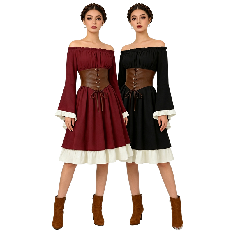 Middeleeuwse renaissance midi- - Dresses recensie en prijs