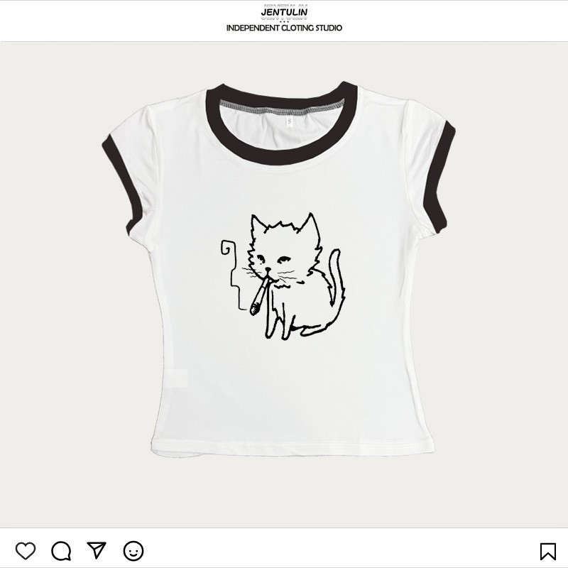 Korea Style Y2K jaren 90 Baby  - Y2K Graphic Baby Tee Crop recensie en prijs